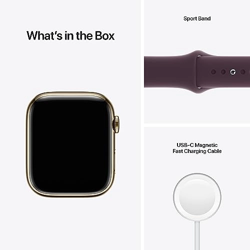 (Renewed) Watch Series 7 45mm Stainless Steel Cellular GPS