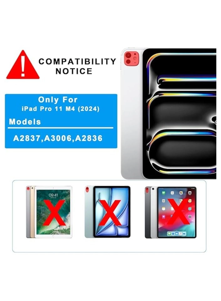 Keyboard Case with Trackpad and Pencil Holder for iPad Pro 11-inch (M4, 2024)