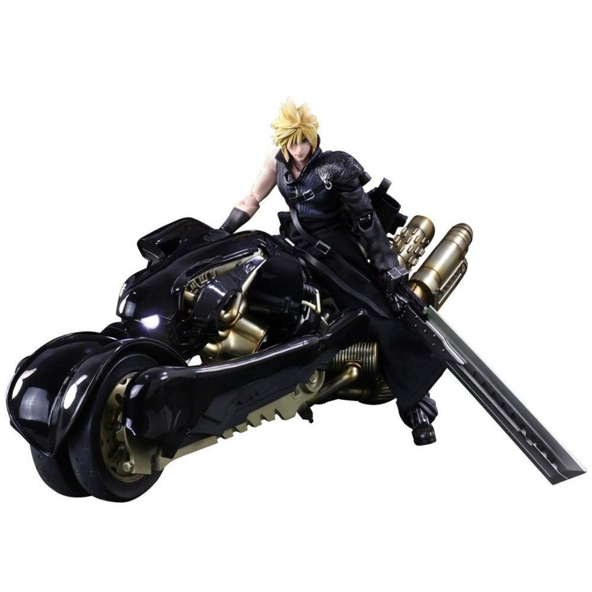 Square Enix Cloud Strife + Fenrir - Play Arts Kai - Final Fantasy VII