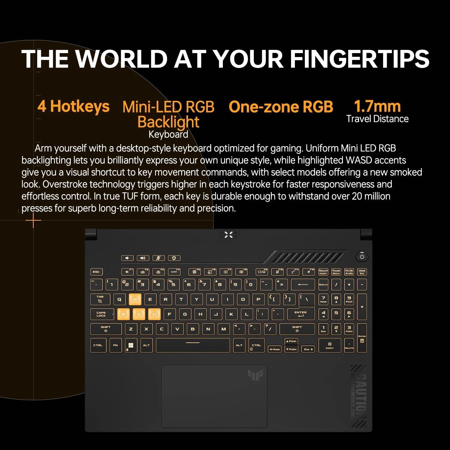 TUF F15 - 15.6'' Core i7-12700H 16GB DDR4 1TB PCIe SSD