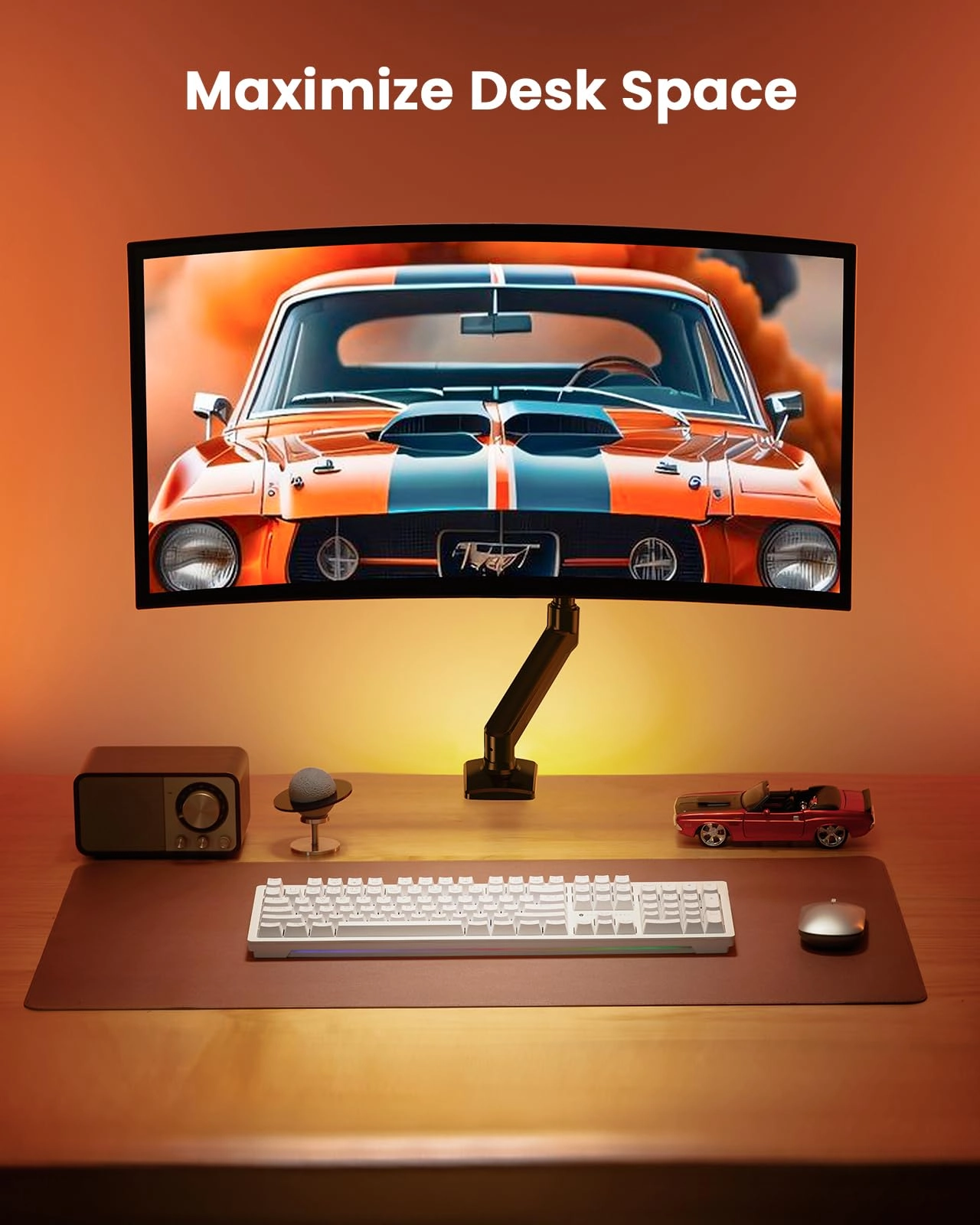 Single Monitor Arm - 13-34 inch 100x100mm