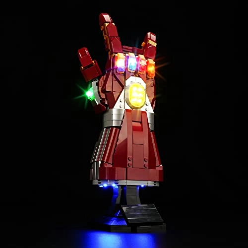 LED Light Kit for Lego Marvel Nano Gauntlet 76223 - Remote Control Version Multicolor
