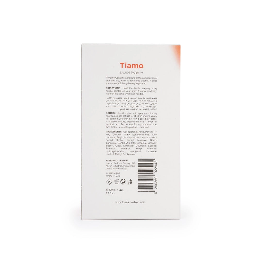 Tiamo Eau de Parfum 100 ml
