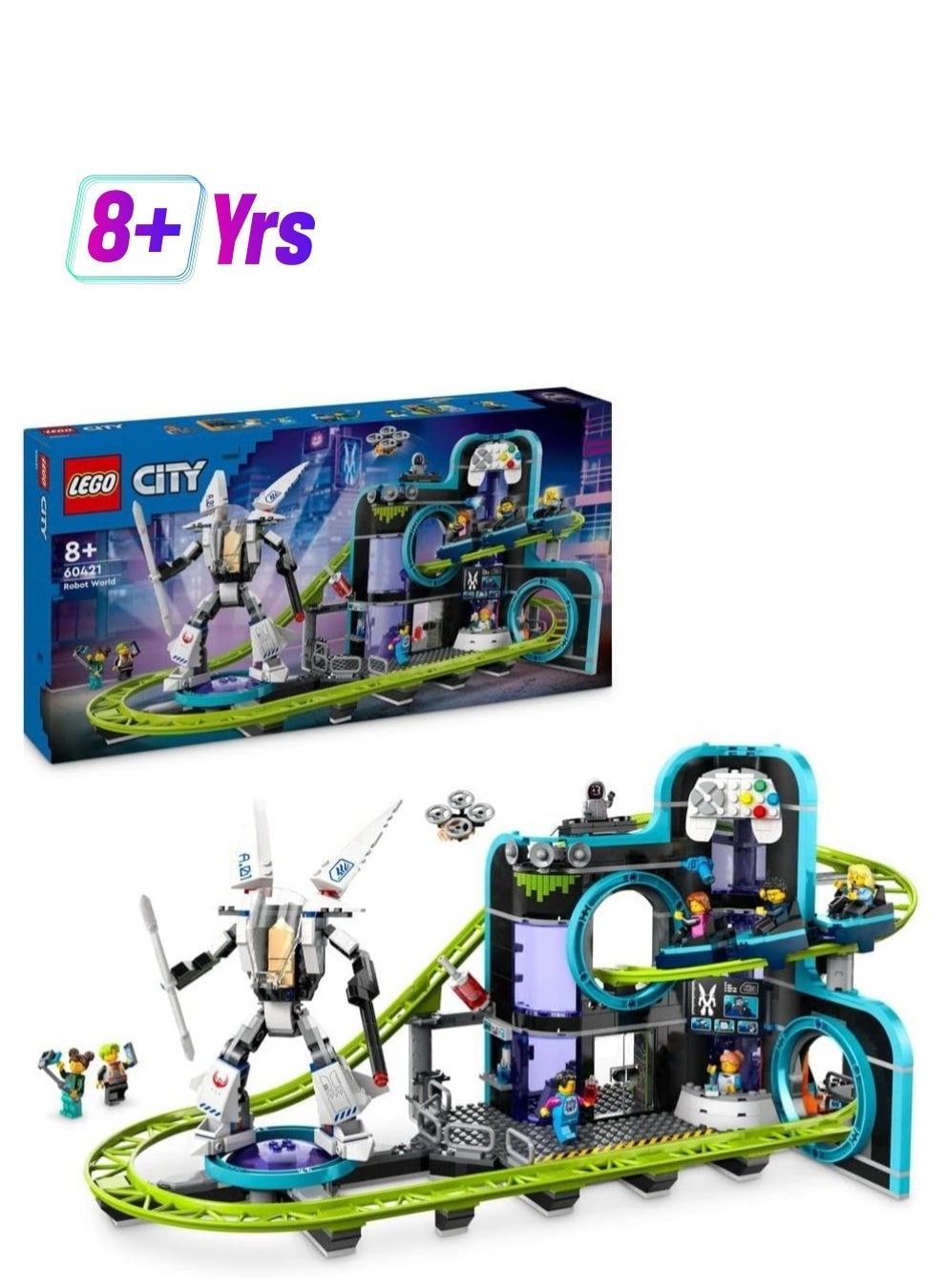 City Robot World Roller-Coaster Park (60421) - 8 Minifigures