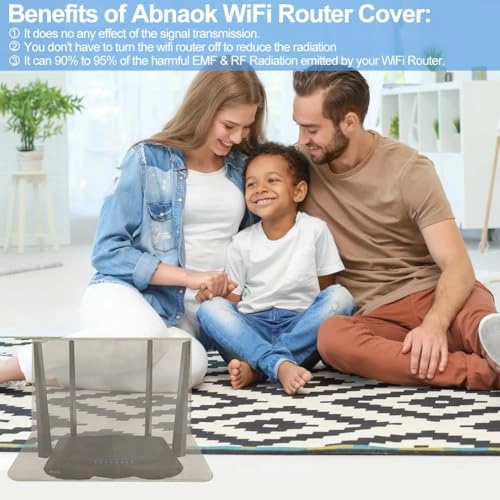 WiFi Router Cover - 14x16 Inches Copper Nickel Fabric