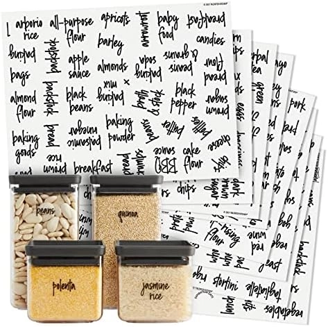 Talented Kitchen Script Pantry Labels - 375 MEDIUM SIZE