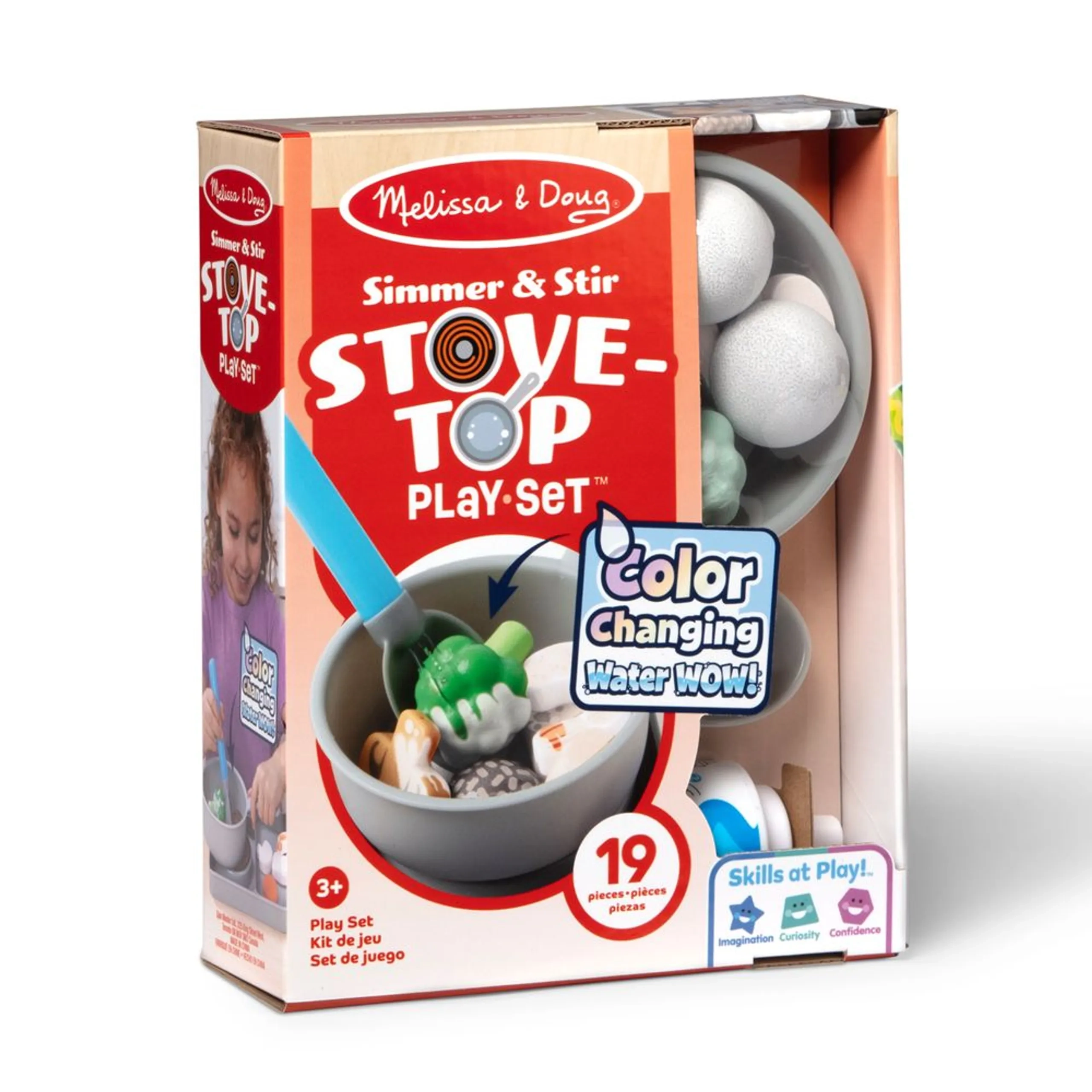 Melissa & Doug Simmer & Stir Stovetop Pretend Playset - 19 pcs (622-SM_6074892)