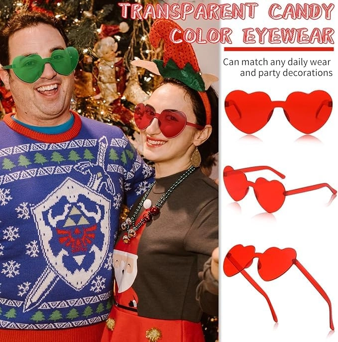 Heart Sunglasses - Transparent Pack