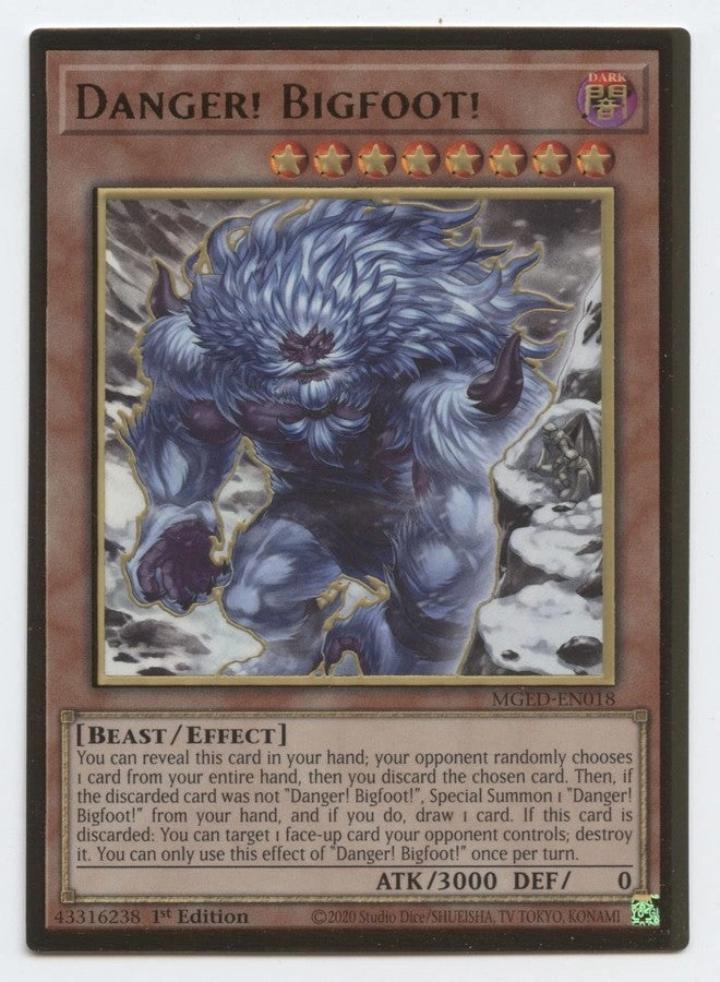 Yu-Gi-Oh! Danger! Bigfoot! MGED-EN018 - English