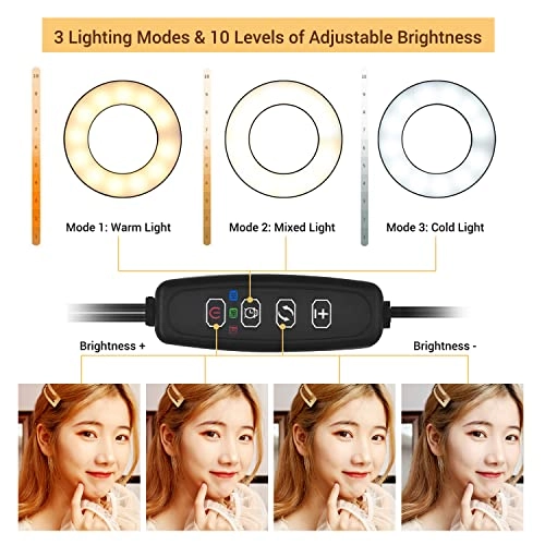 Clip-On LED Ring Light - 9cm/ 3.5in