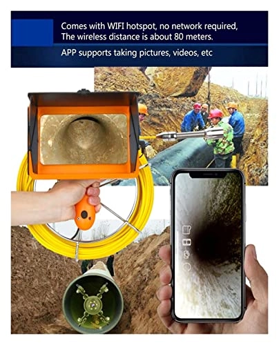 Handheld Industrial Pipe Sewer Inspection Video - 23MM 30M