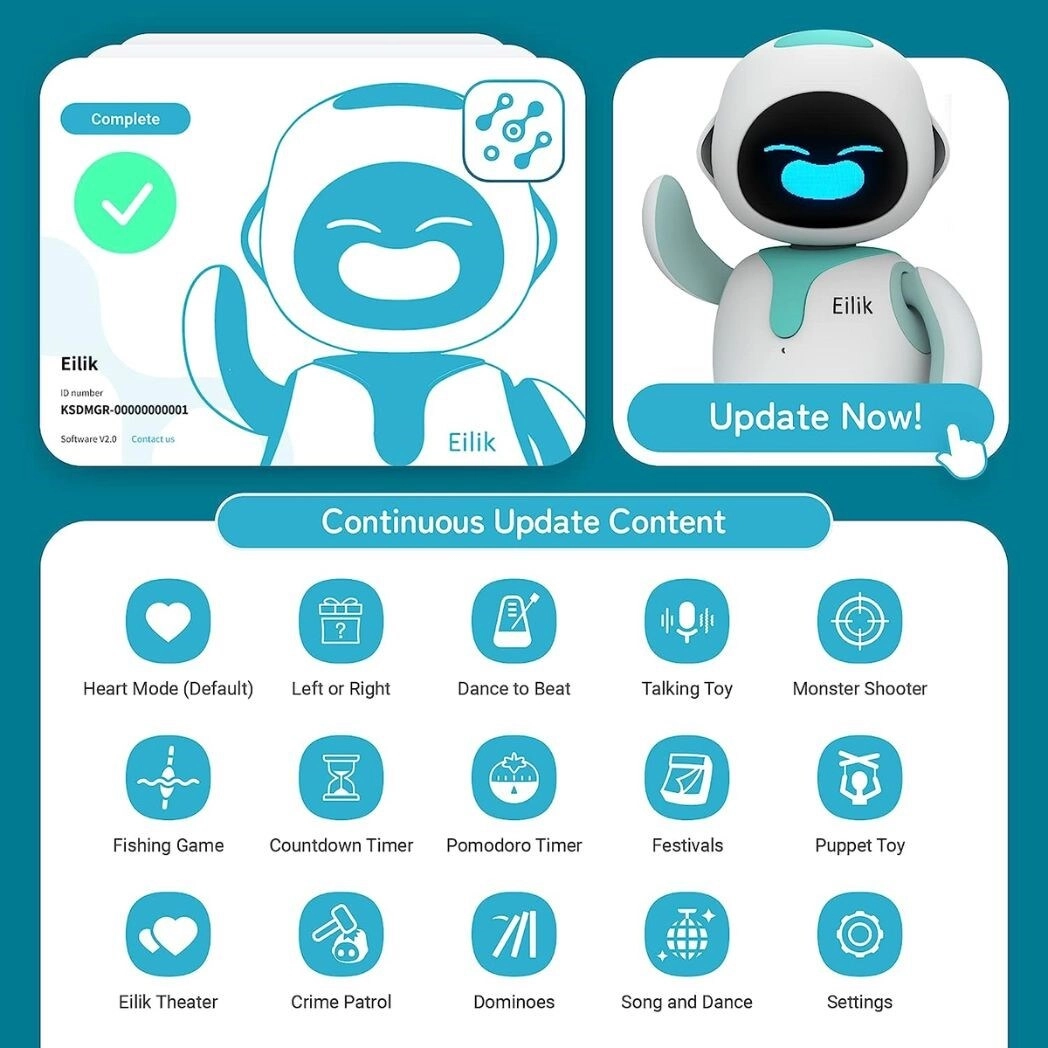 Cute Robot Pets - for Kids and Adults Interactive
