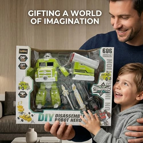 606 Diy Disassembly Robot Hero - 2-in-1 Teal