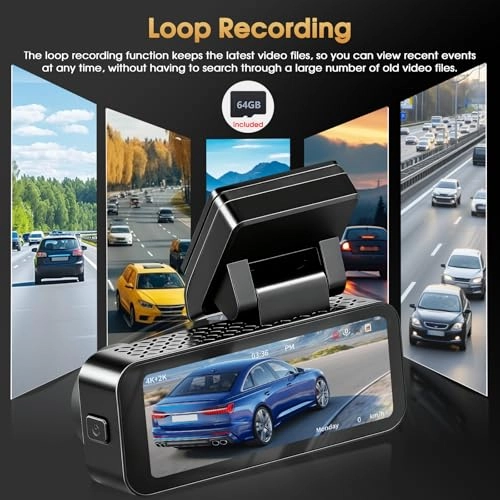 Dual Front and Rear Dashcam - 3840*2160 2K
