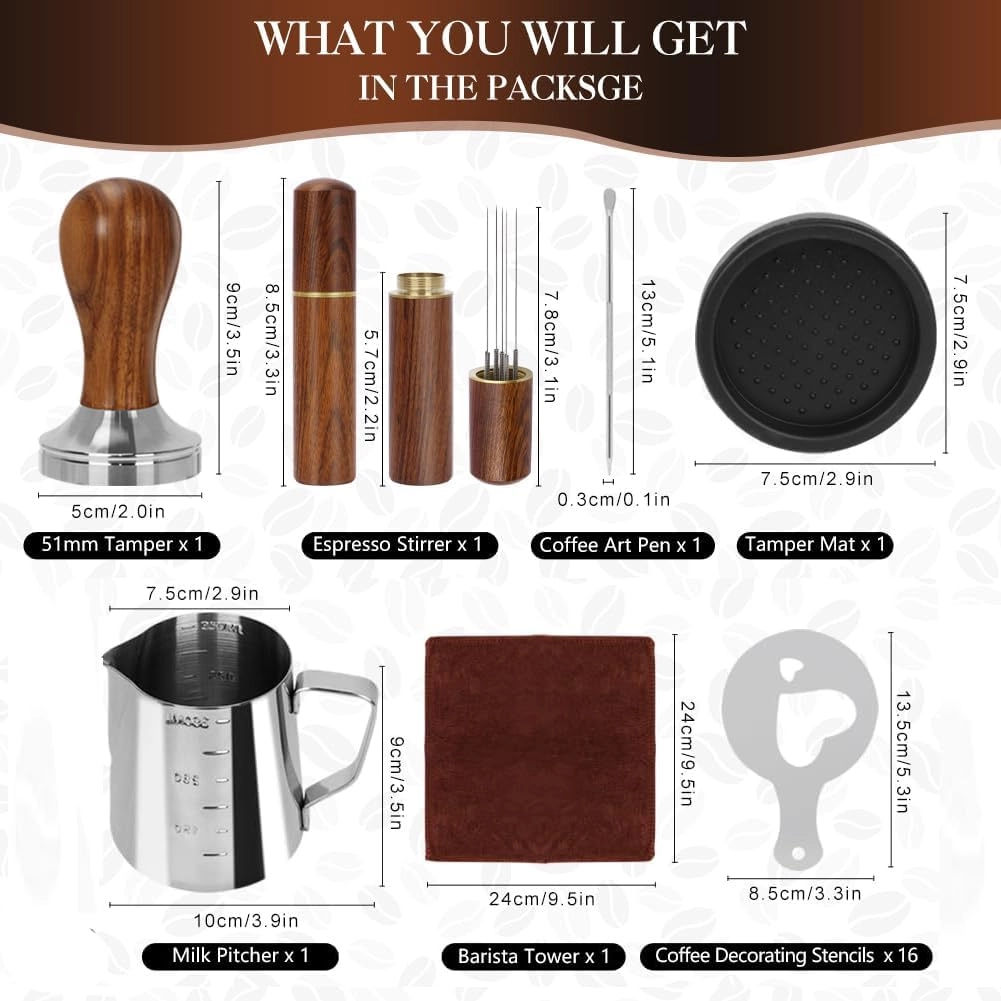 Coffee Tamper Set - 23PCS 51mm