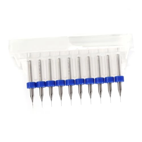 Carbide Micro Drill Bits - Tungsten Steel 10pcs 0.2mm