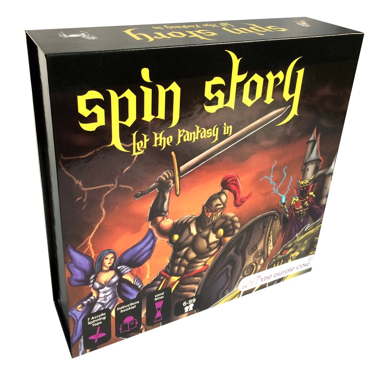 The Purple Cow Spin Story - Fantasy Storytelling Game