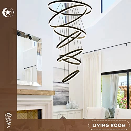7-Rings Modern LED Chandelier
