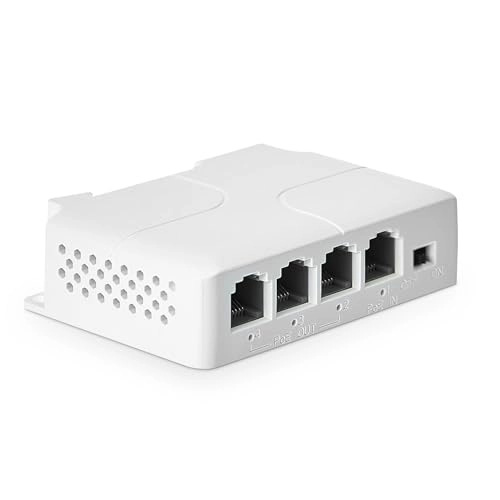 PoE Extender - 4 ports 24W 44-57V IEEE802.3af/at 10/100Mbps