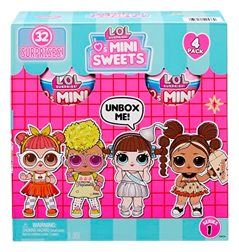 Loves Mini Sweets Dolls - 4-Pack 32 Surprises