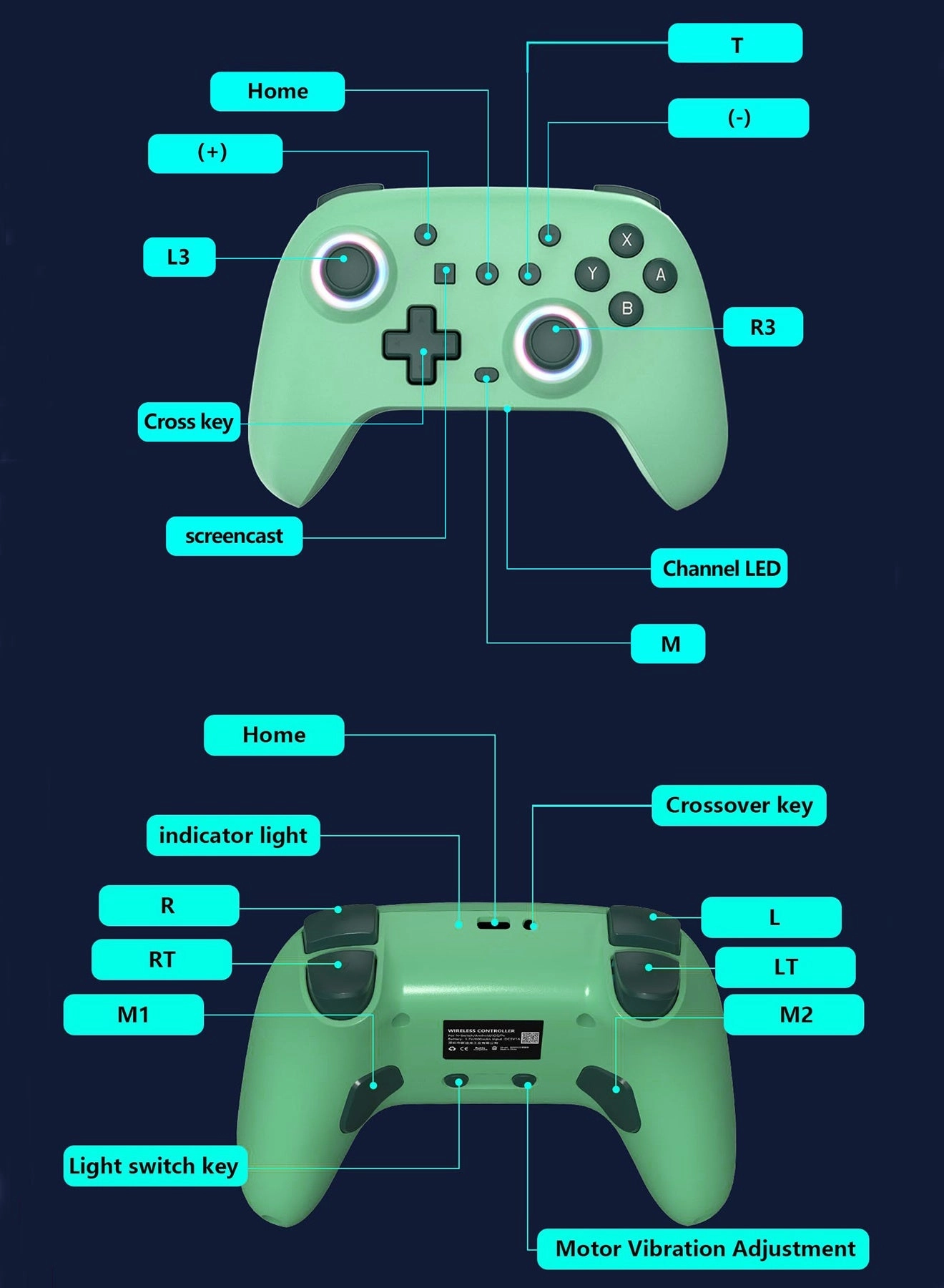 Wireless Controller - green Nintendo Switch