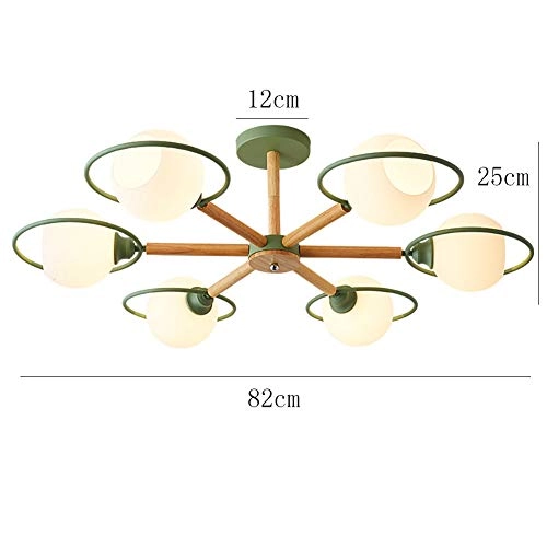 Farmhouse Wood Oak Chandelier