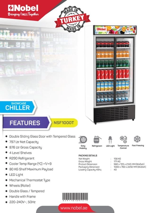 Upright Chiller - 876 Liter +1/+9