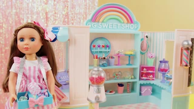 Emilia Poseable Fashion Doll - 14-Inch Braided Blonde Hair Green Eyes Ages 3+