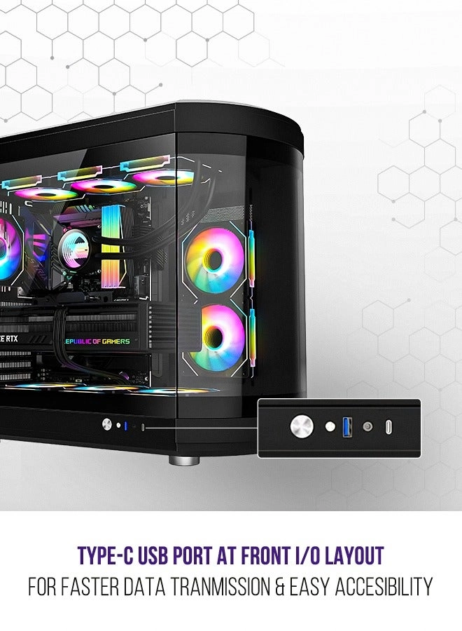 Vidrio - Curved Tempered Glass ATX/M-ATX/Mini-ITX
