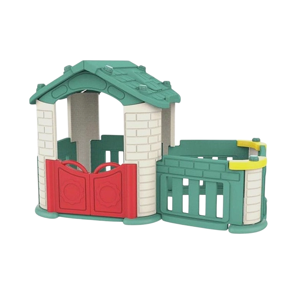 Kids Outdoor Playhouse With Fence