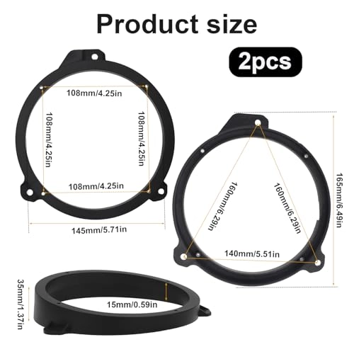 Front Door Speaker Adapter - 165mm