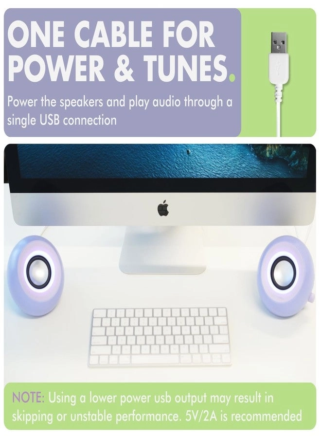 Computer Speakers - Bluetooth USB Dual 2.25" Drivers