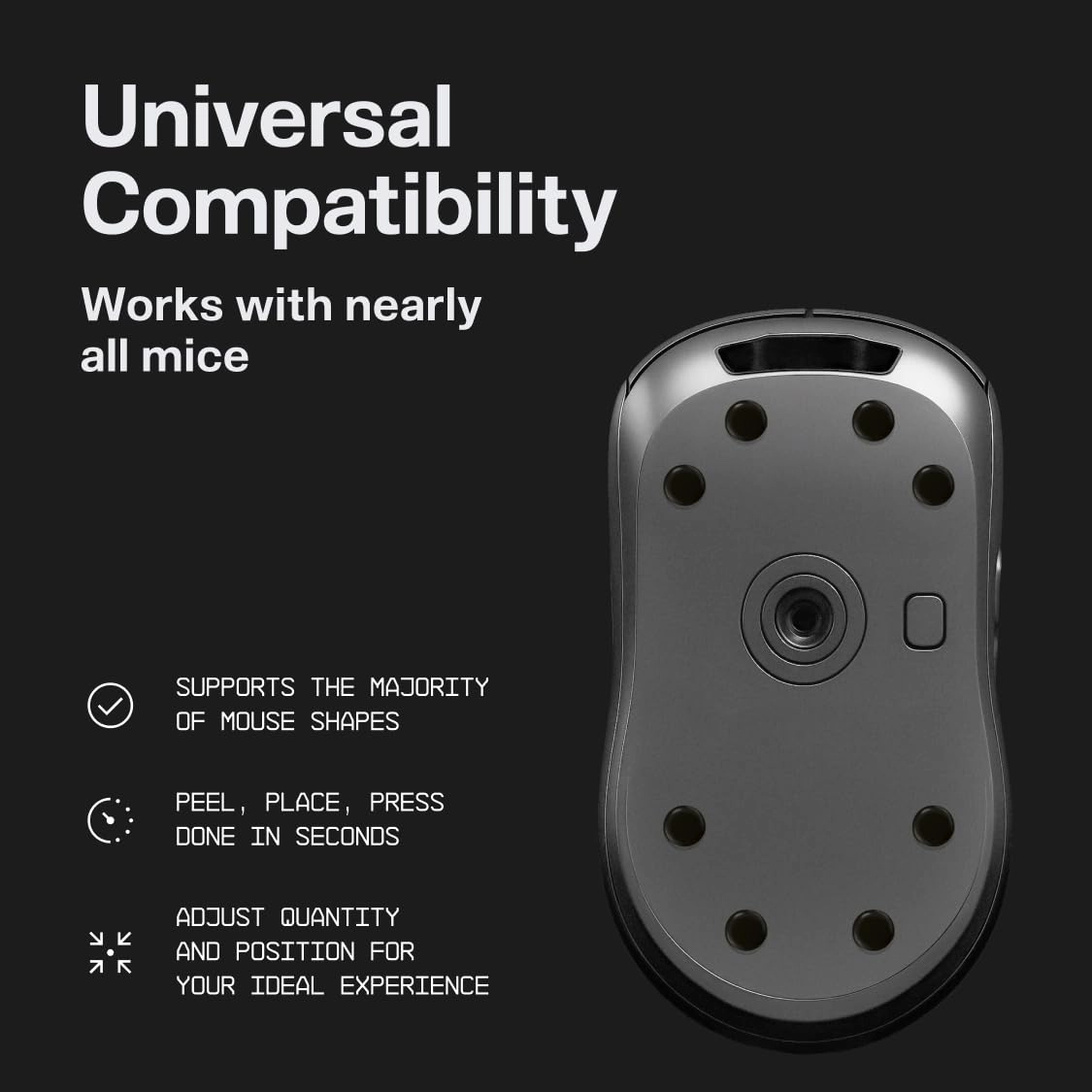 Mouse Skates - PTFE UHMW-PE Silent