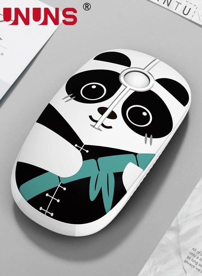 Cute Cartoon Pattern Slim Mouse - Wireless