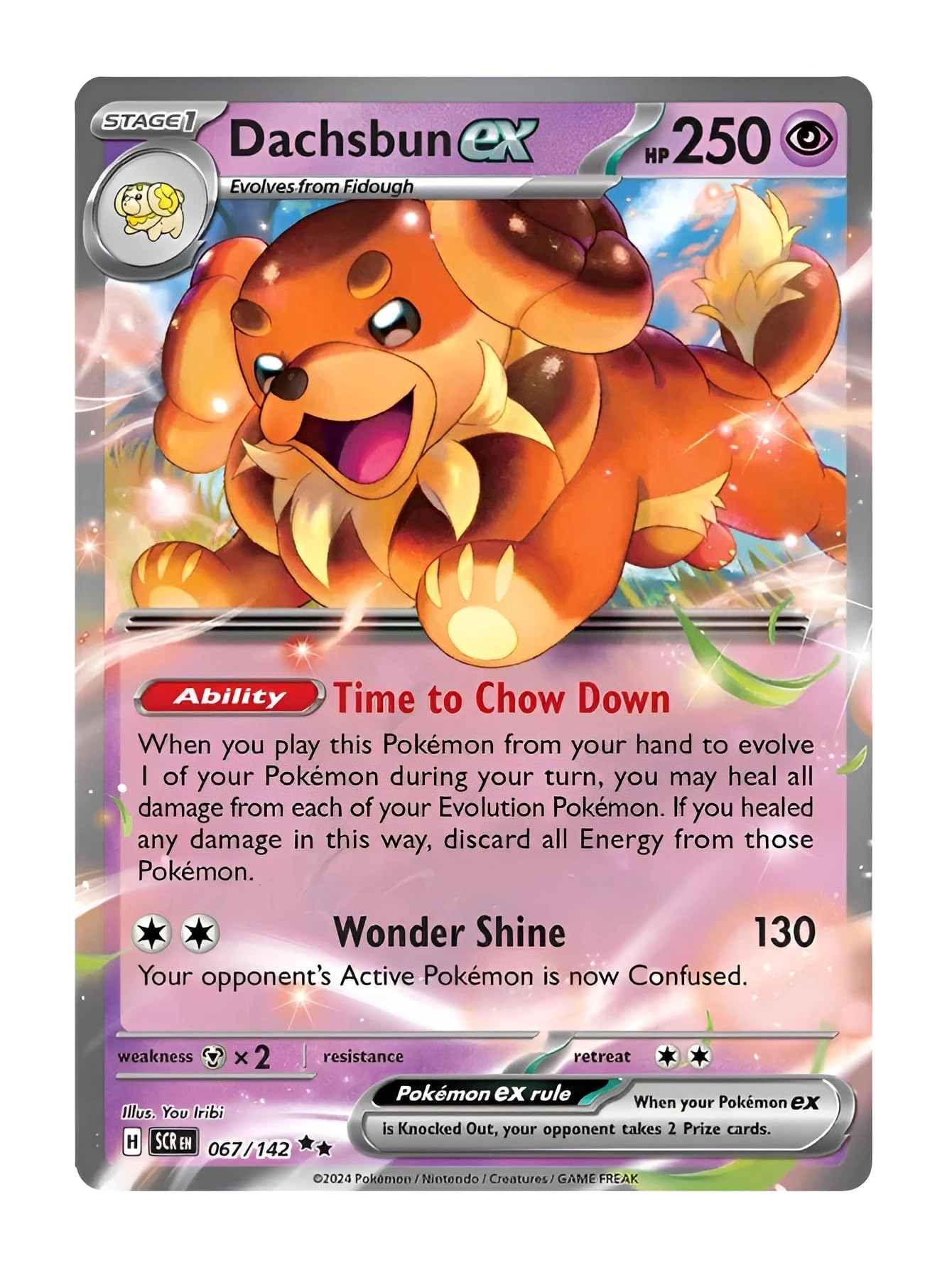 Pokémon Pokemon Dachsbun ex 067/142