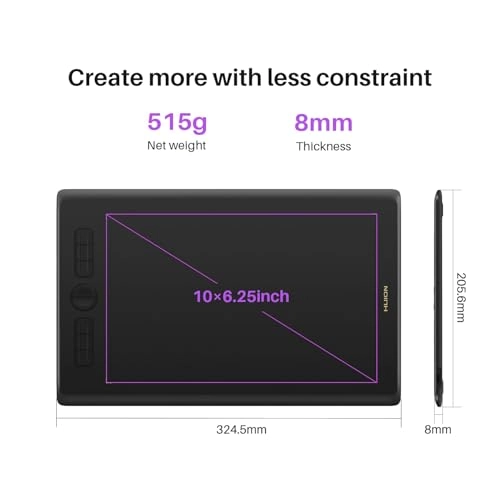 H610X - 10 x 6.25 inches 8192 Levels