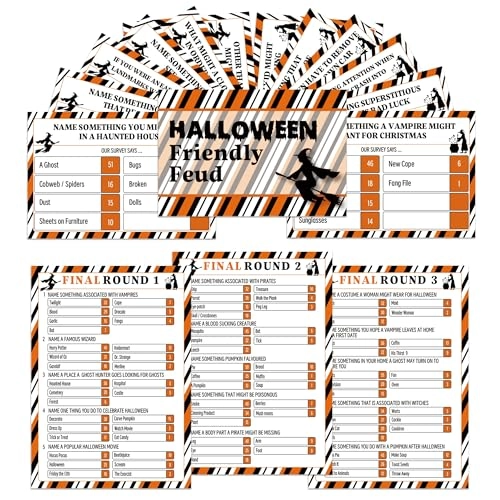 Halloween Feud Game - 15 years and up 18 pieces