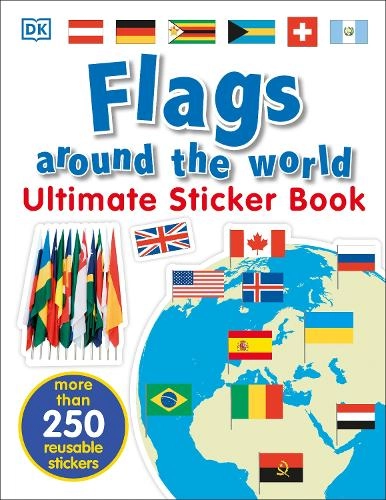 DK Flags Around The World Sticker Book 250 pcs