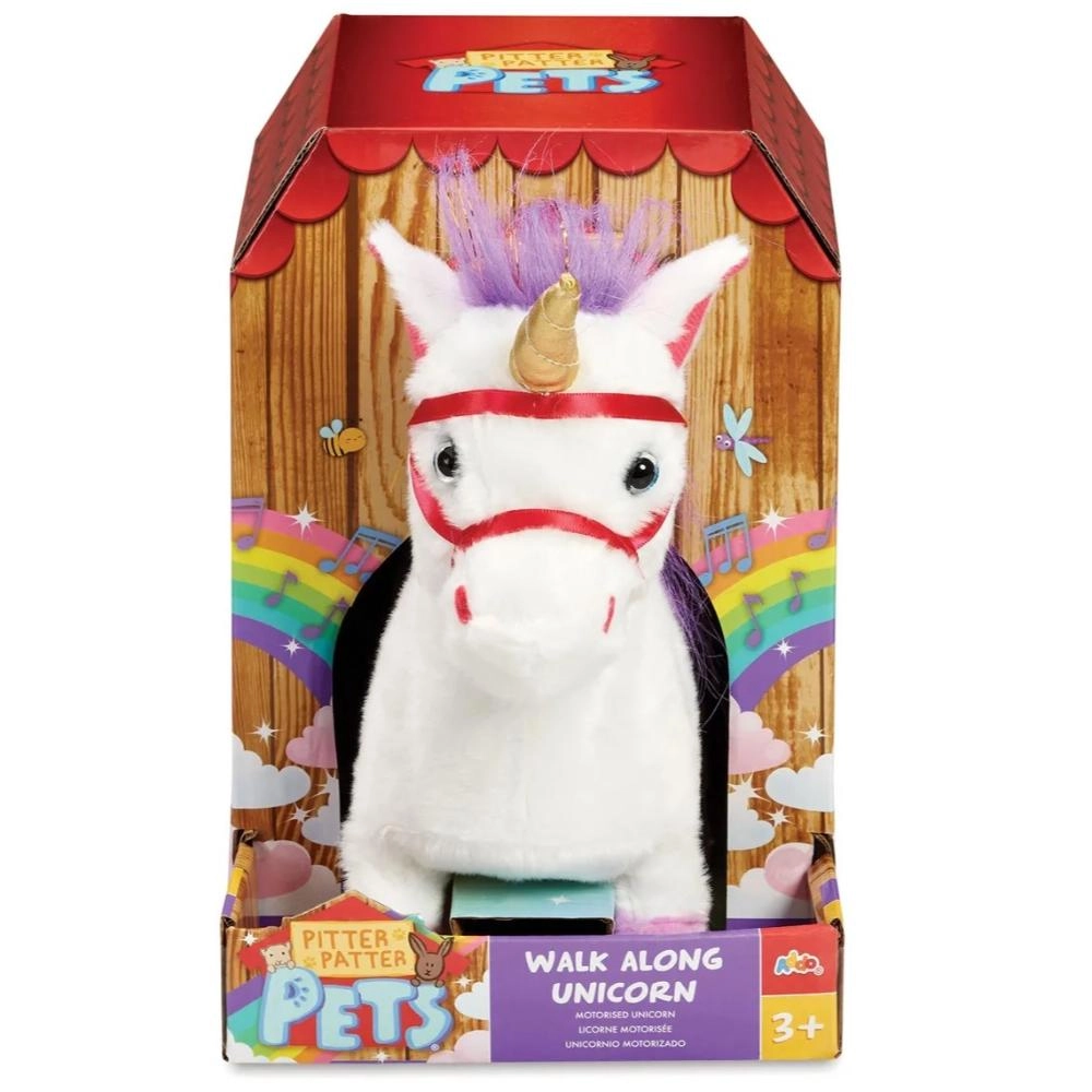 Pitter Patter Pets Walk Along Unicorn Version 2 - 3 +