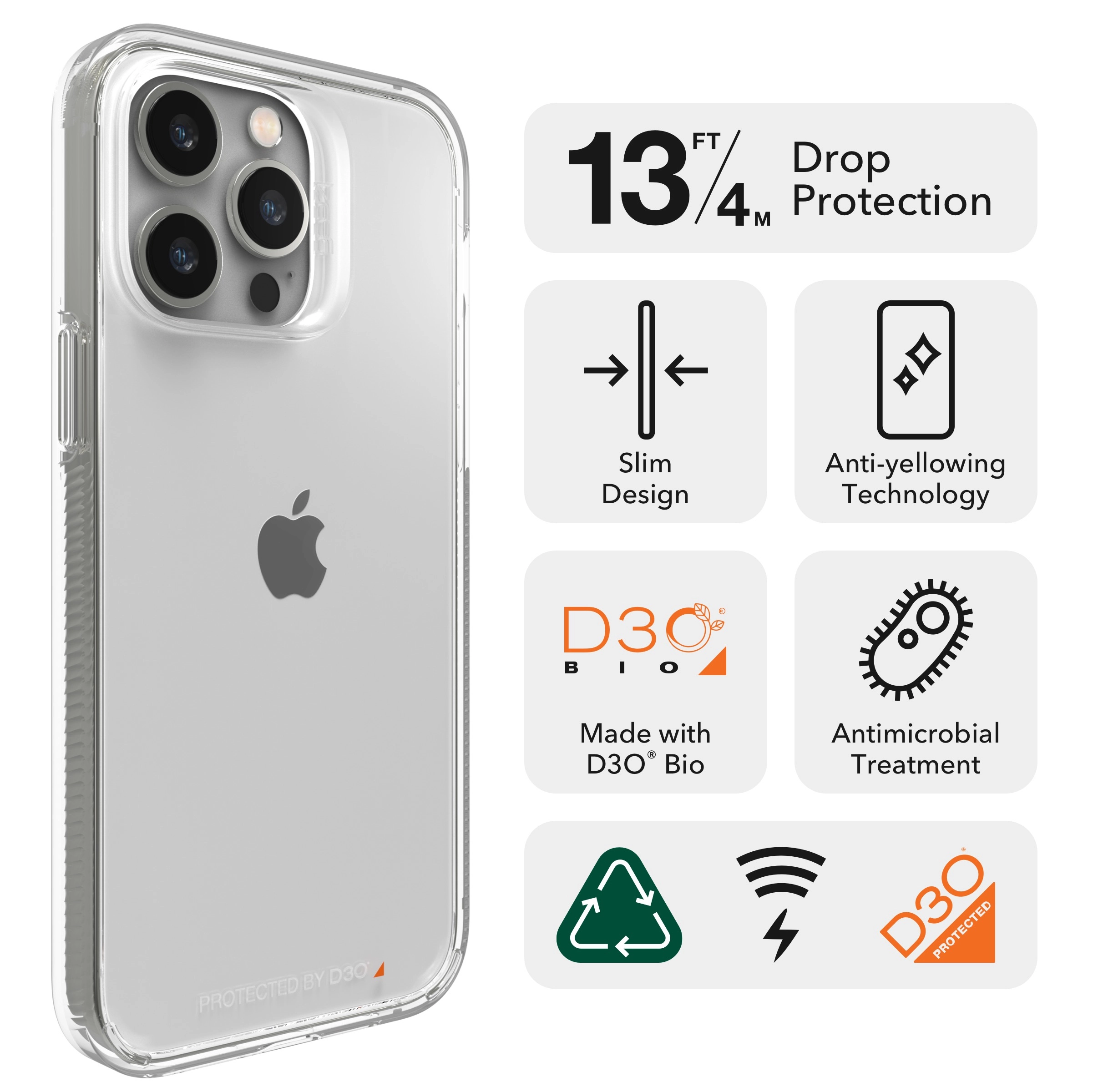 Crystal Palace Snap Clear Case for iPhone 14 Pro