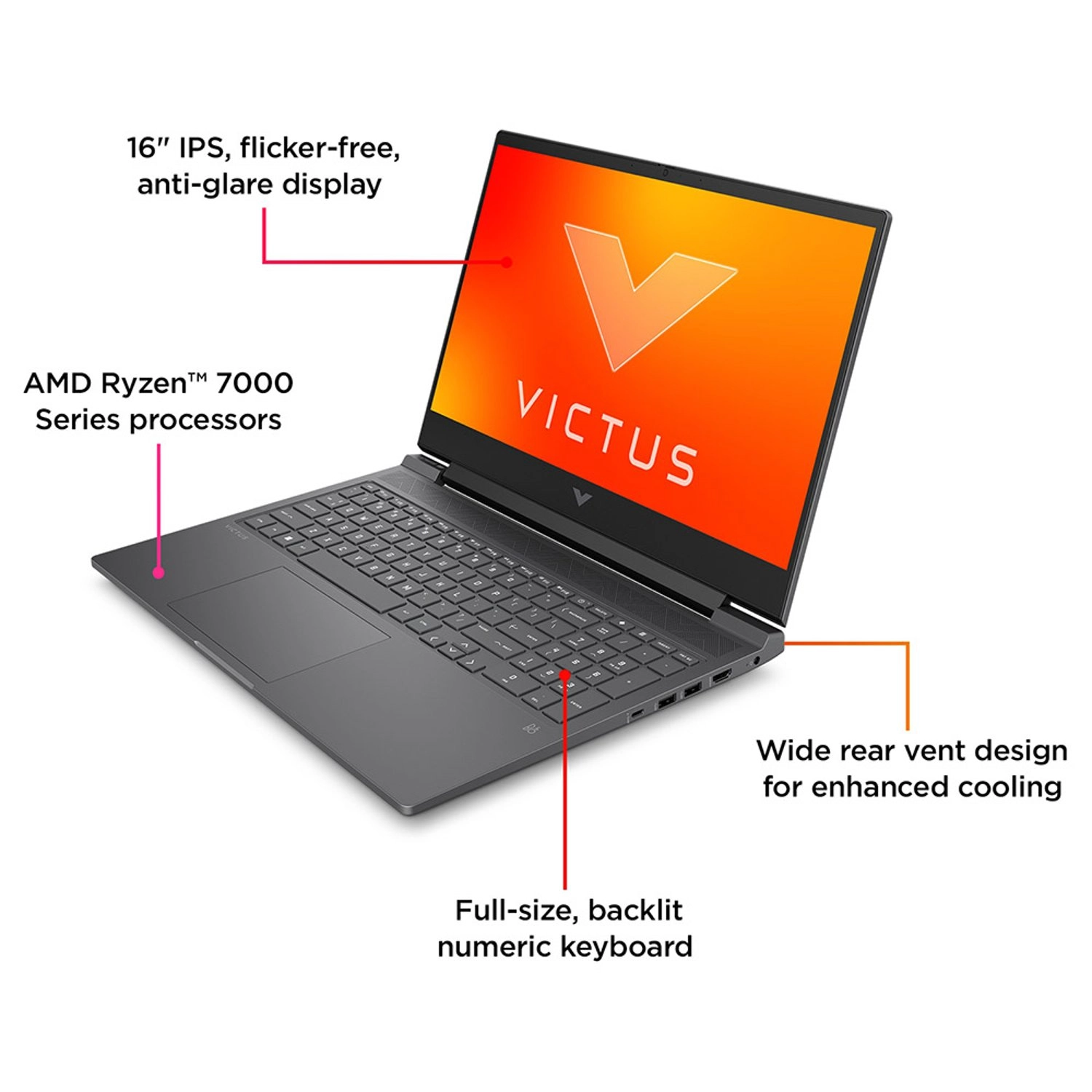 Victus 16-s10000 - 16'' Ryzen 7-8845HS 16GB DDR SDRAM 512GB SSD