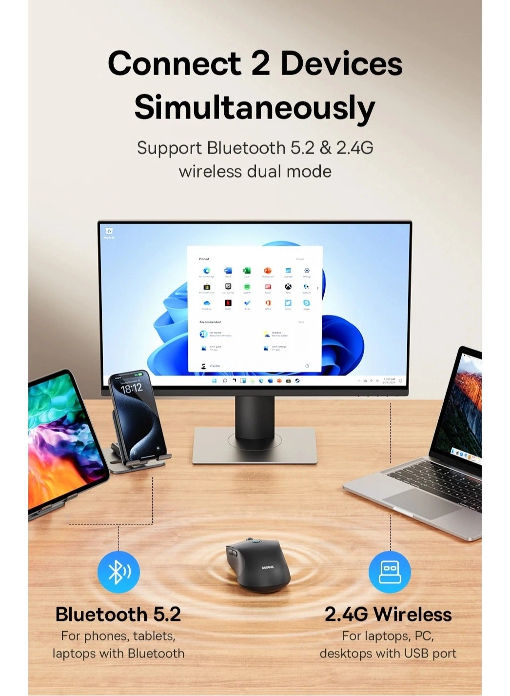 F02 Ergonomic Mouse - Wireless