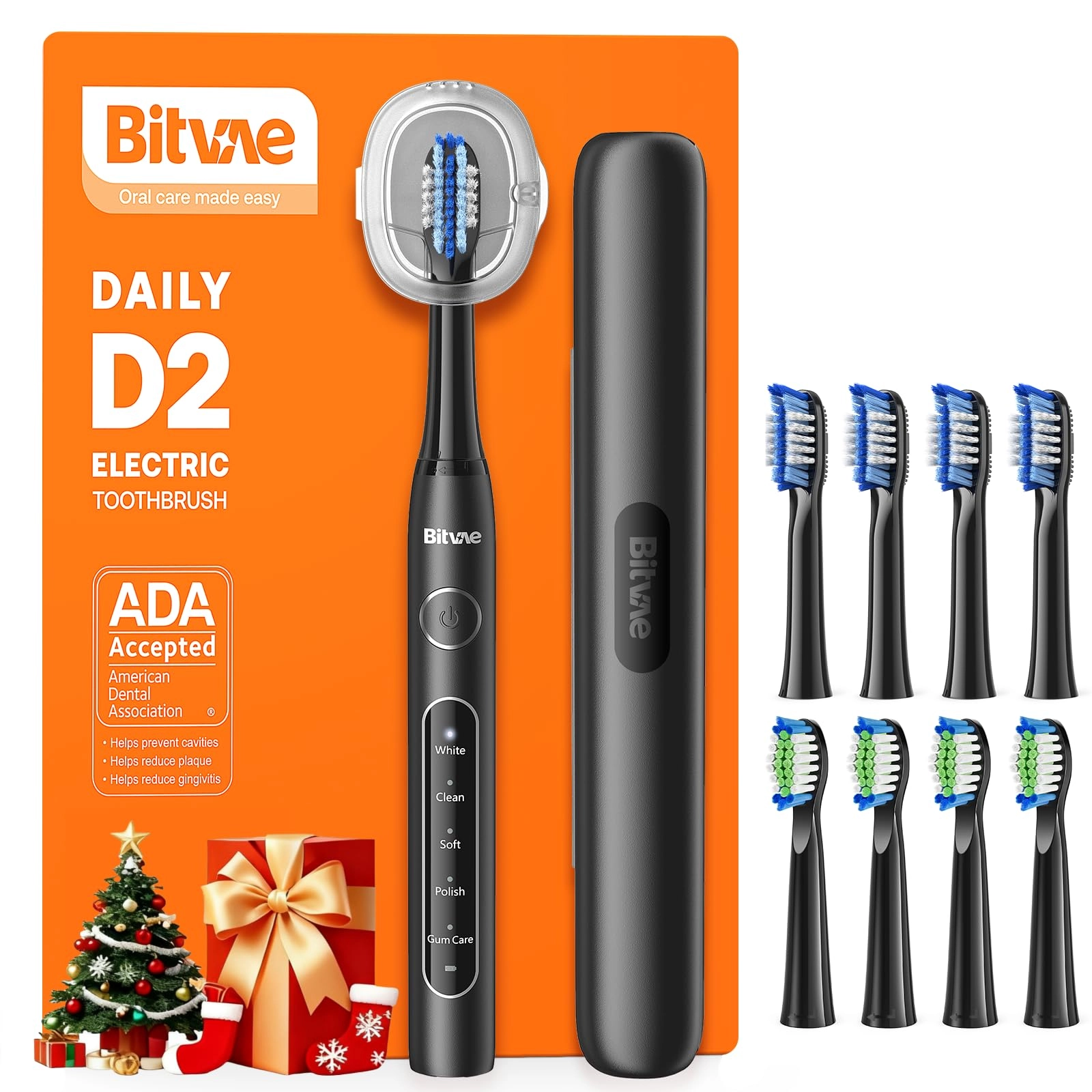 D2 - 40000 movements per minute 8 Replacement Heads 5 Modes