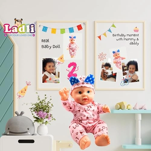 Baby Boy Doll - Polyvinyl Chloride Movable Arms Milk Bottle Ages 3+