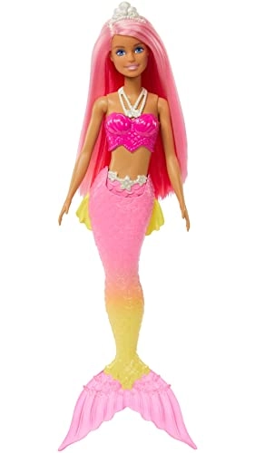 Barbie Dreamtopia Mermaid Doll - Curvy Pink Hair Ages 3+