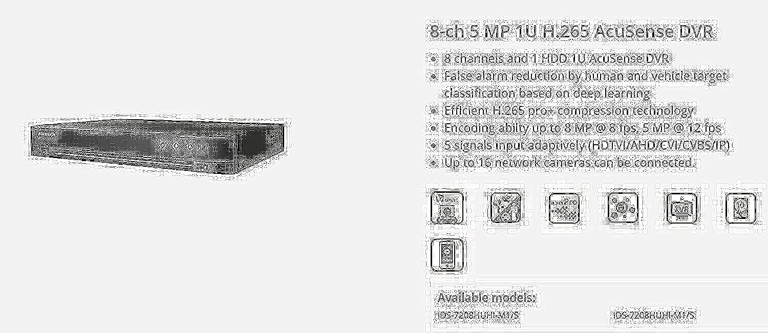 Hikvision DS-7208HUHI-K1 - 8 TB 8CH