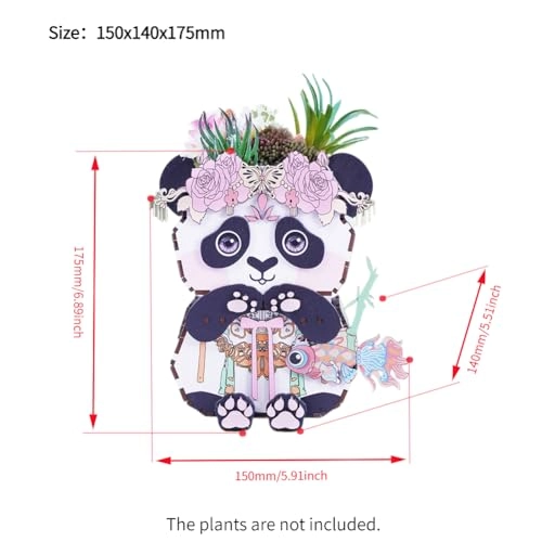 3D Wooden Puzzle Planter - 1 piece(s)