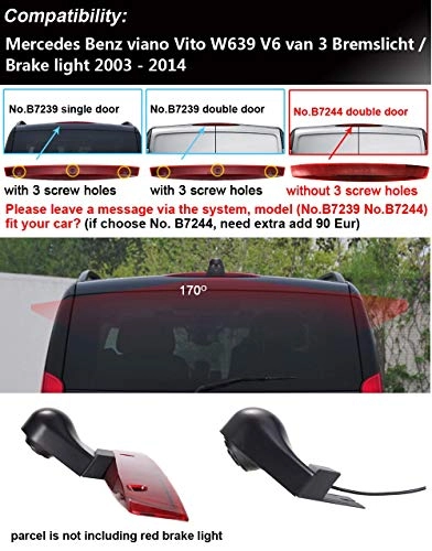 Brake Light Reversing Camera - 1280 x 720