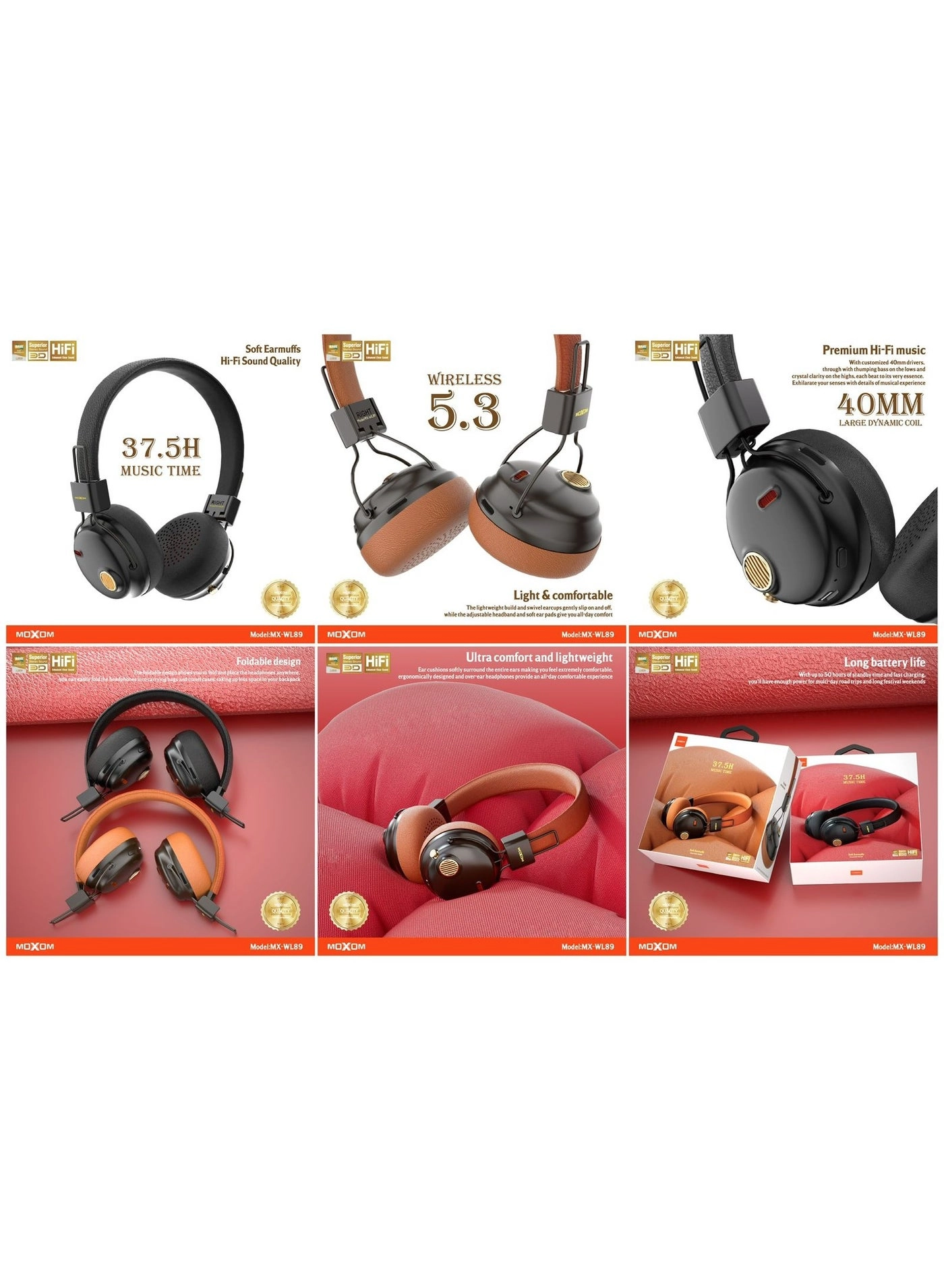 MX-WL89 Wireless Headphone