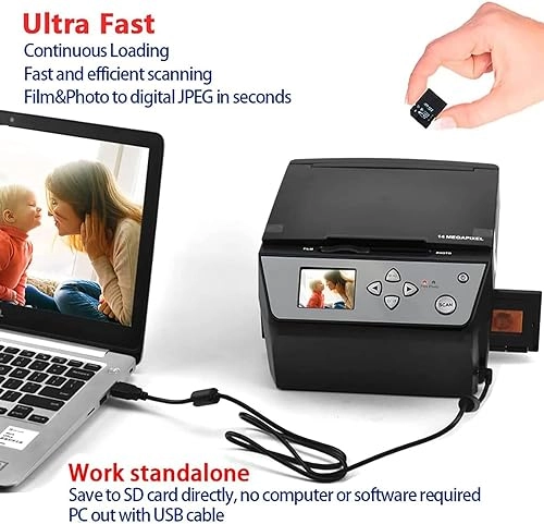 Digital Film Scanner - 120 1080P LCD Screen